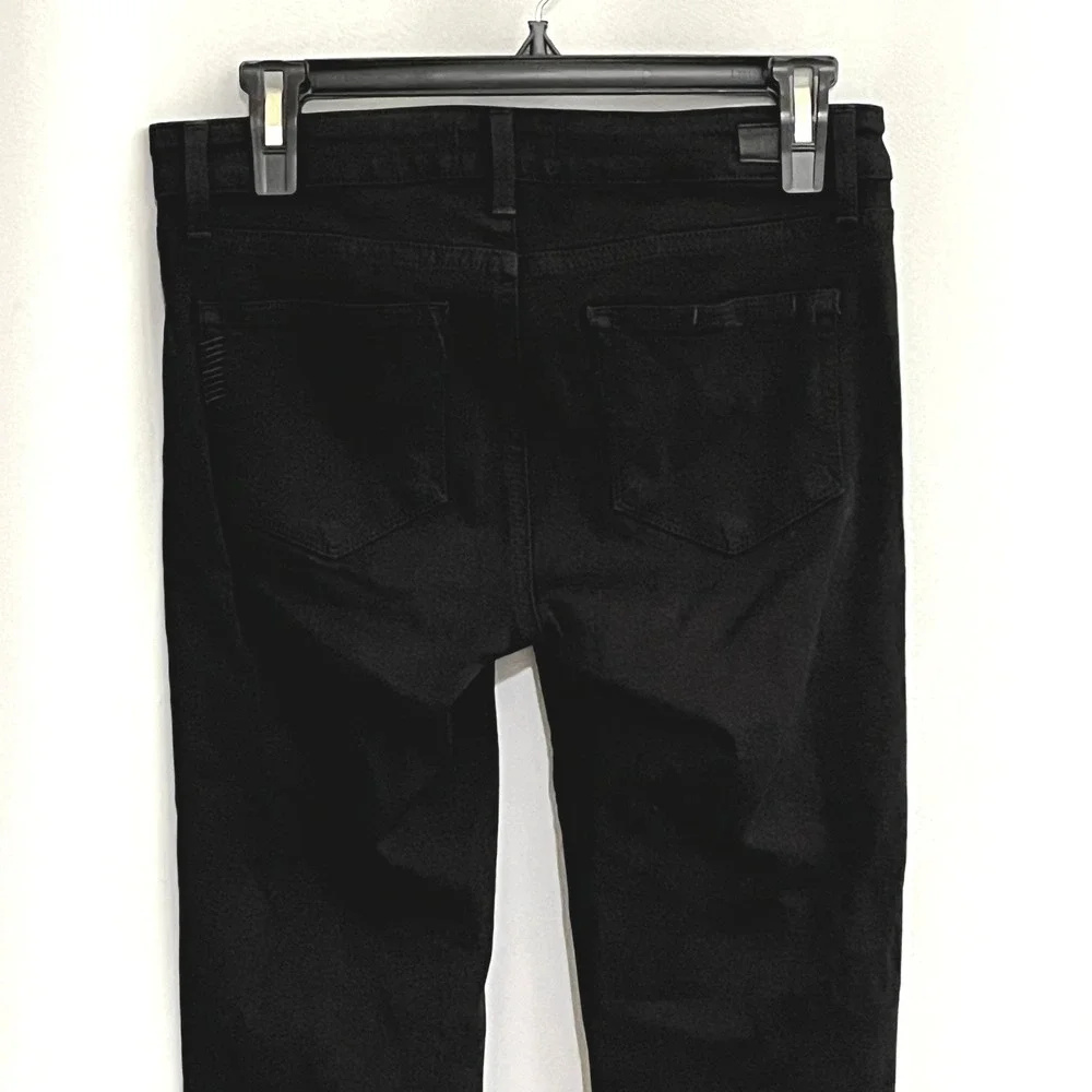 Paige Skyline Verdugo Ultra Skinny Jeans Size 26 Mid-Rise Black Stretch Denim